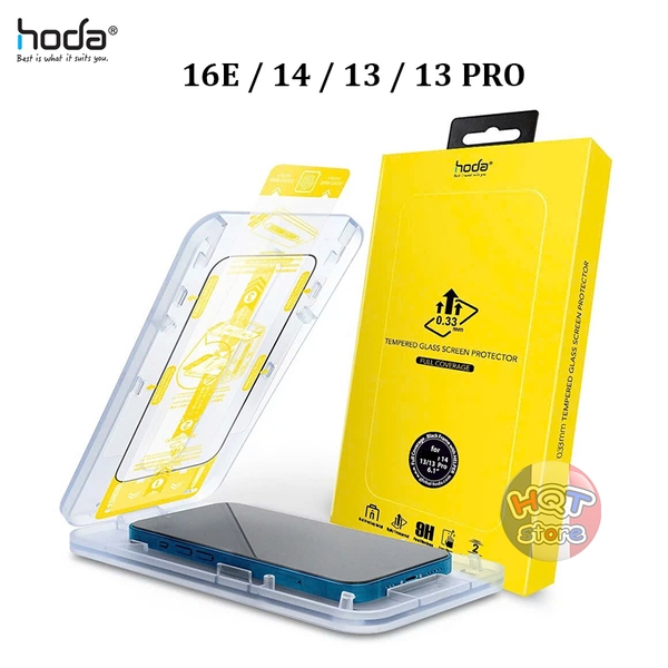 Kính cường lực HODA CLEAR 2.5D IPhone 16E / 14 / 13 / 13 Pro