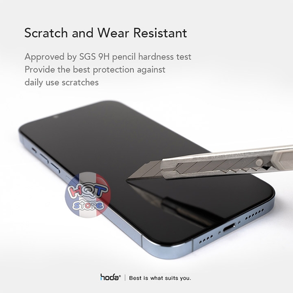 Kính HODA CLEAR 2.5D IPhone 13 Pro / 13 (Laser Dust-Free Helper)
