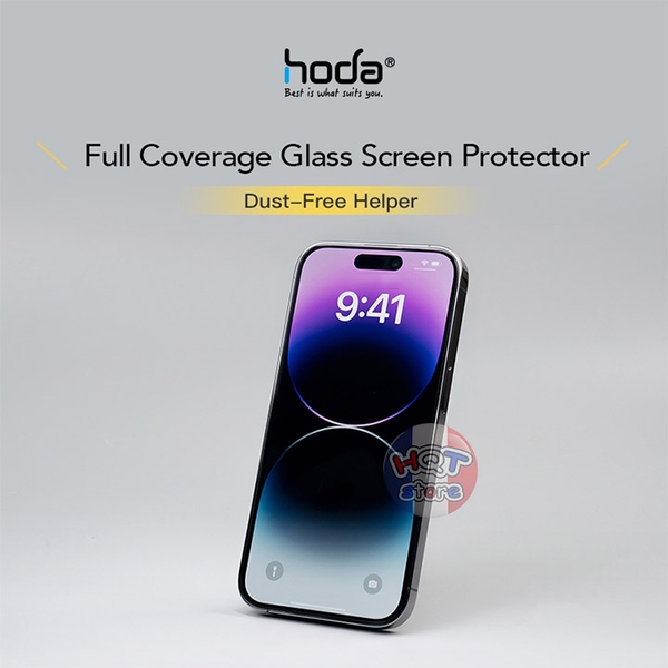 Kính HODA CLEAR 2.5D IPhone 14 Pro Max (Laser Dust-Free Helper)