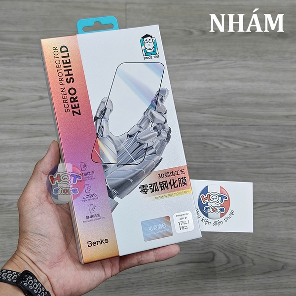 Kính Benks 3D Zero Shield IPhone 17 Pro Max 17Pro Air 16 Pro Max 16Pro