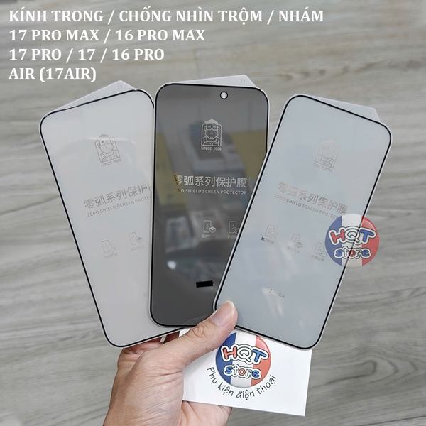 Kính Benks 3D Zero Shield IPhone 17 Pro Max 17Pro Air 16 Pro Max 16Pro