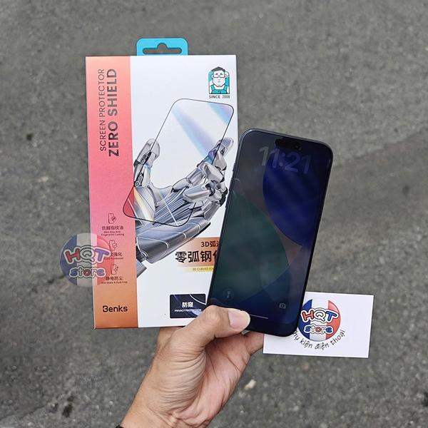 Kính Benks 3D Zero Shield IPhone 17 Pro Max 17Pro Air 16 Pro Max 16Pro