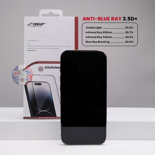 Kính chống ánh sáng xanh ZEELOT ANTI-BLUE RAY IPhone 15 Pro Max 15 Pro
