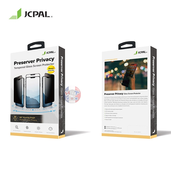 Kính chống nhìn trộm JCPAL Preserver Privacy IPhone 12 Pro Max 12 Pro