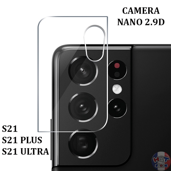 Kính cường lực Camera 2.9D trong suốt cho S21 Ultra / S21 Plus / S21
