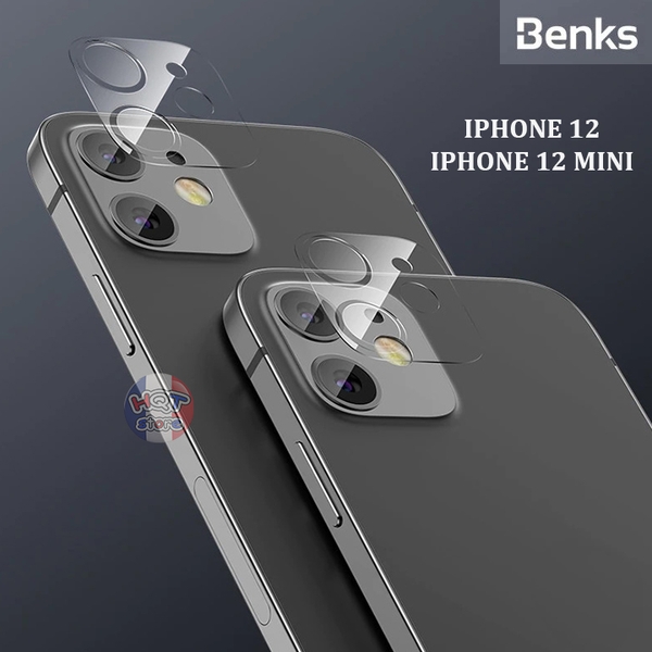 Kính cường lực Camera Benks Full siêu trong IPhone 12 / 12 Mini