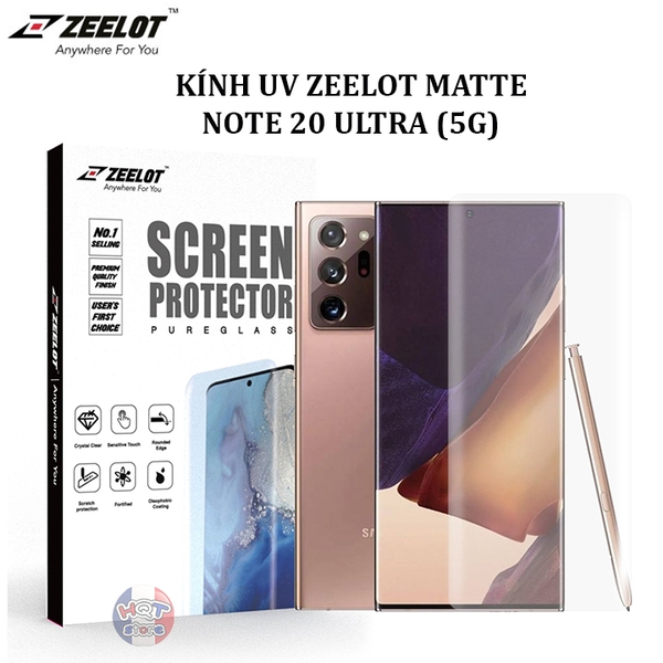 Kính cường lực full keo UV ZEELOT MATTE Samsung Note 20 Ultra