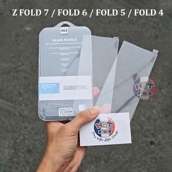 Kính cường lực Gor 9H cho Z Fold 7 / Fold 6 / Fold 5 / Fold 4 (màn nhỏ)