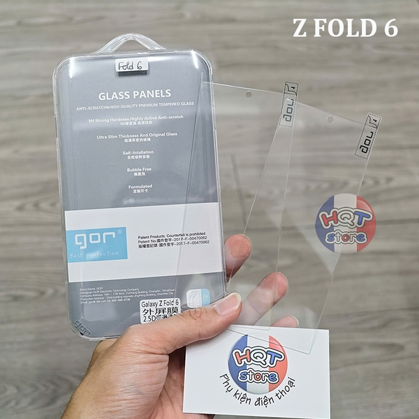Kính cường lực Gor 9H cho Z Fold 7 / Fold 6 / Fold 5 / Fold 4 (màn nhỏ)