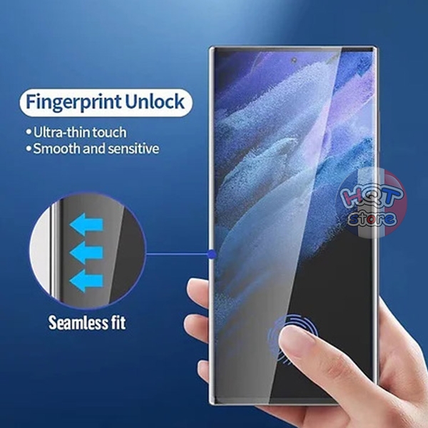 Kính cường lực trong suốt full keo UV BLUEO cho Samsung S23 Ultra