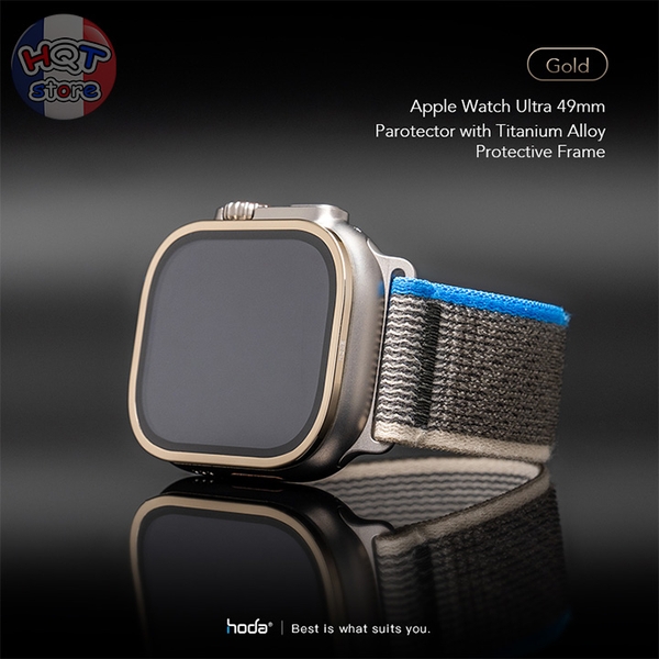 Kính cường lực viền bảo vệ HODA SAPPHIRE TITANIUM Apple Watch Ultra