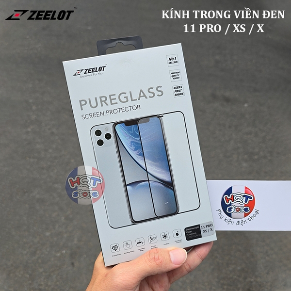 Kính cường lực ZEELOT 2.75D Stereoscopic Clear IPhone 11 Pro / XS / X