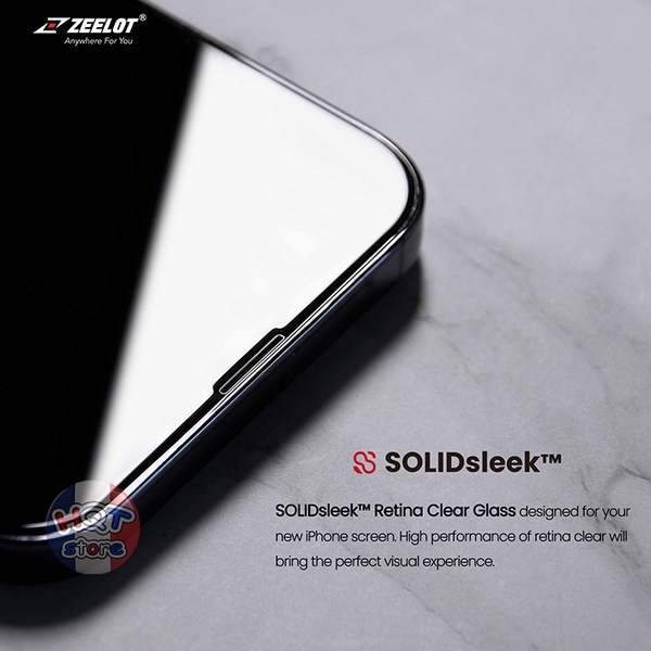 Kính cường lực ZEELOT SOLIDsleek Retina Clear cho IPhone 13 Mini