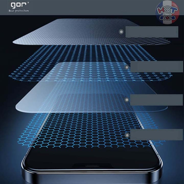 Kính full trong có lưới loa Gor Clear 2.5D IPhone 12 / 12 Mini
