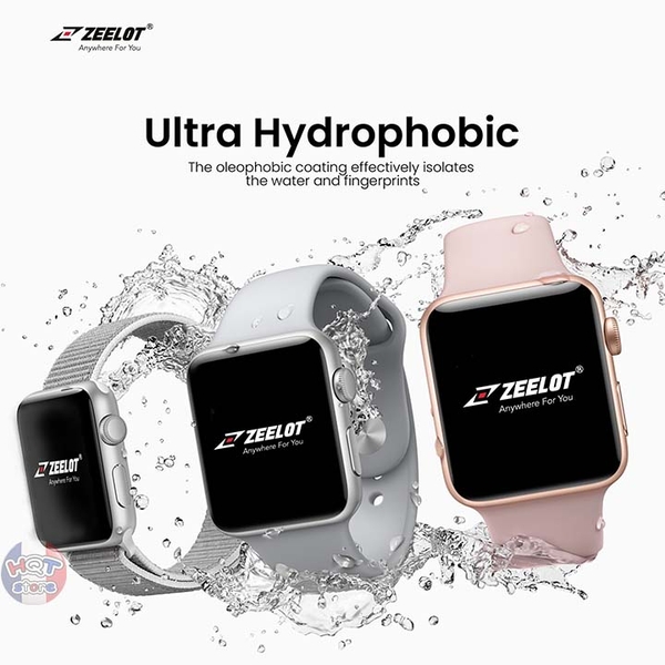 Miếng dán cường lực dẻo ZEELOT PIshield Hybrid Glass Apple Watch 7 8 9