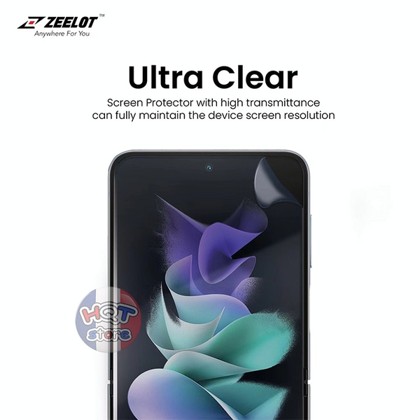 Miếng dán full màn hình Zeelot 5in1 Nano Film Protection Galaxy Z Flip 4