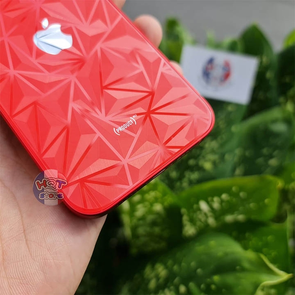 Miếng dán mặt lưng 3D vân kim cương Iphone 12 / 12 Mini