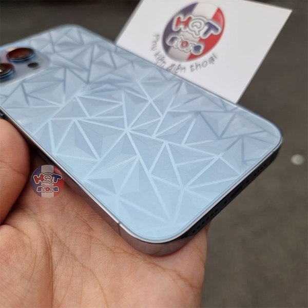 Miếng dán mặt lưng 3D vân kim cương Iphone 13 Pro Max / 13 Pro
