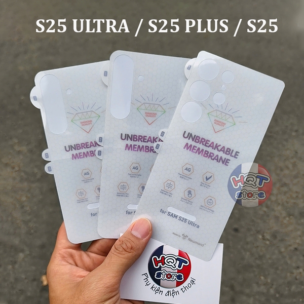 Miếng dán PPF full màn hình mặt lưng cho S25 Ultra / S25 Plus / S25