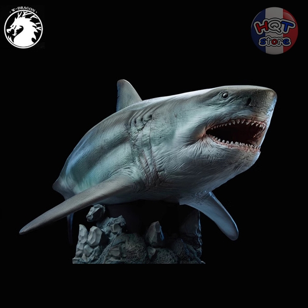 Mô hình Cá Mập Cổ Đại Megalodon W-Dragon tỉ lệ 1/35 45cm