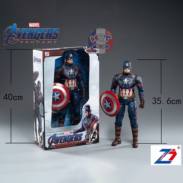 Mô hình Captain America ZD Toys 35cm Avengers 4 Endgame chính hãng