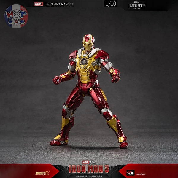 Mô hình iRon Man Mark 17 ZD Toys Heartbreaker chính hãng tỉ lệ 1/10