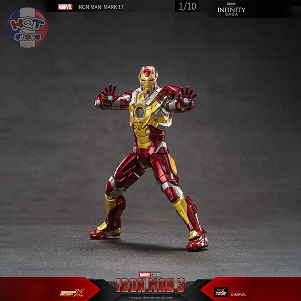 Mô hình iRon Man Mark 17 ZD Toys Heartbreaker chính hãng tỉ lệ 1/10