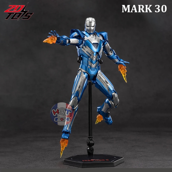 Mô hình iRon Man Mark 30 ZD Toys Blue Steel chính hãng tỉ lệ 1/10