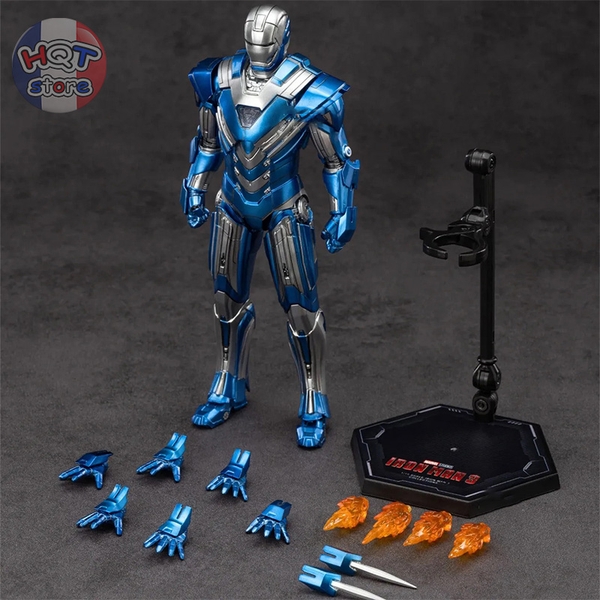 Mô hình iRon Man Mark 30 ZD Toys Blue Steel chính hãng tỉ lệ 1/10
