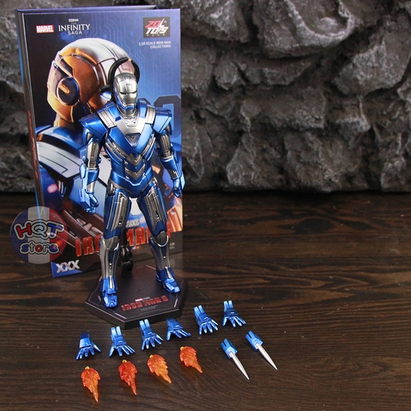 Mô hình iRon Man Mark 30 ZD Toys Blue Steel chính hãng tỉ lệ 1/10
