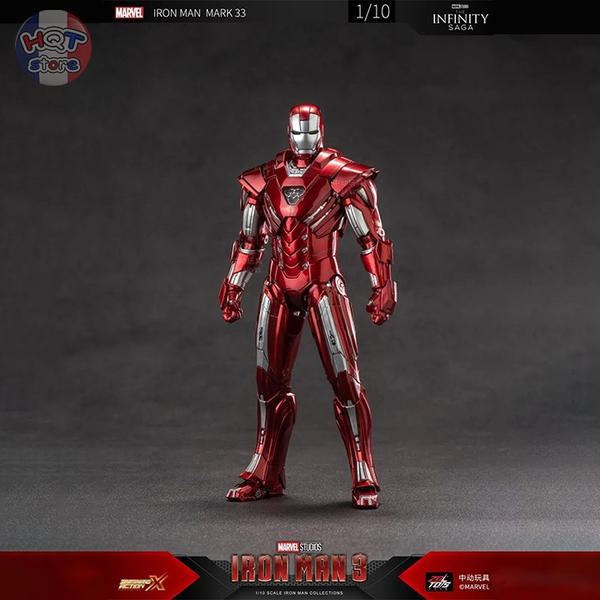Mô hình iRon Man Mark 33 ZD Toys Silver Centurion chính hãng 1/10