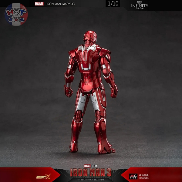 Mô hình iRon Man Mark 33 ZD Toys Silver Centurion chính hãng 1/10