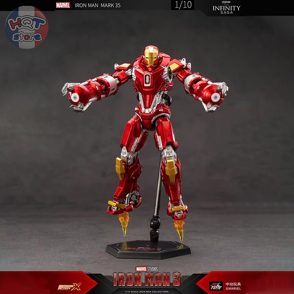 Mô hình iRon Man Mark 35 ZD Toys Red Snapper chính hãng tỉ lệ 1/10