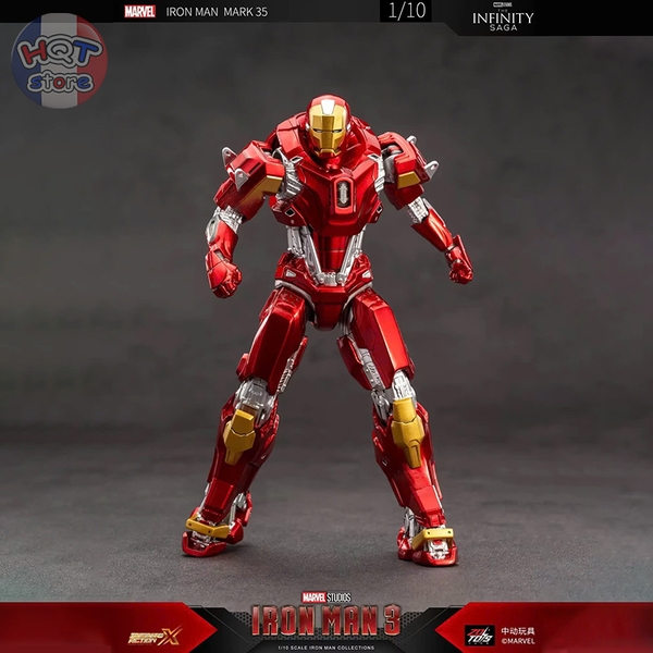 Mô hình iRon Man Mark 35 ZD Toys Red Snapper chính hãng tỉ lệ 1/10