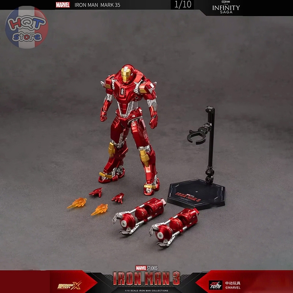 Mô hình iRon Man Mark 35 ZD Toys Red Snapper chính hãng tỉ lệ 1/10