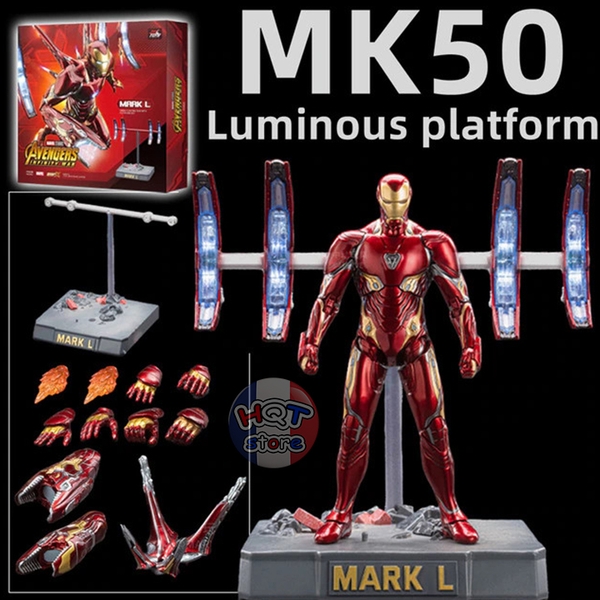 Mô hình iRon Man Mark 50 Luminous Platform Led ZD Toys 1/10 MK50