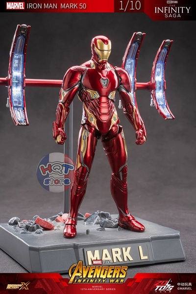 Mô hình iRon Man Mark 50 Luminous Platform Led ZD Toys 1/10 MK50