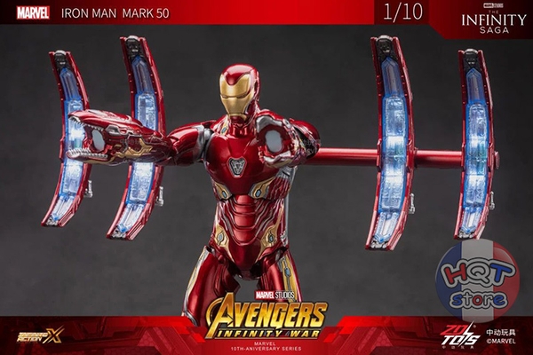 Mô hình iRon Man Mark 50 Luminous Platform Led ZD Toys 1/10 MK50