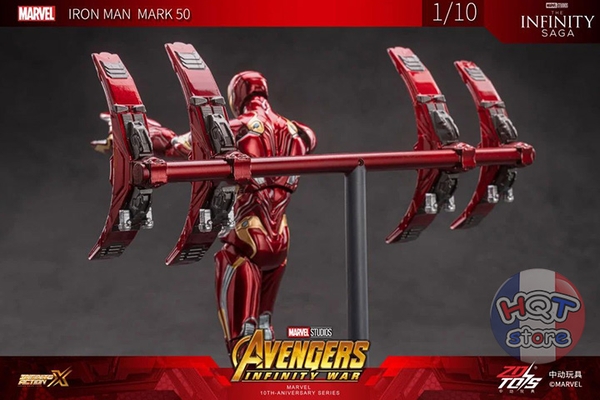 Mô hình iRon Man Mark 50 Luminous Platform Led ZD Toys 1/10 MK50