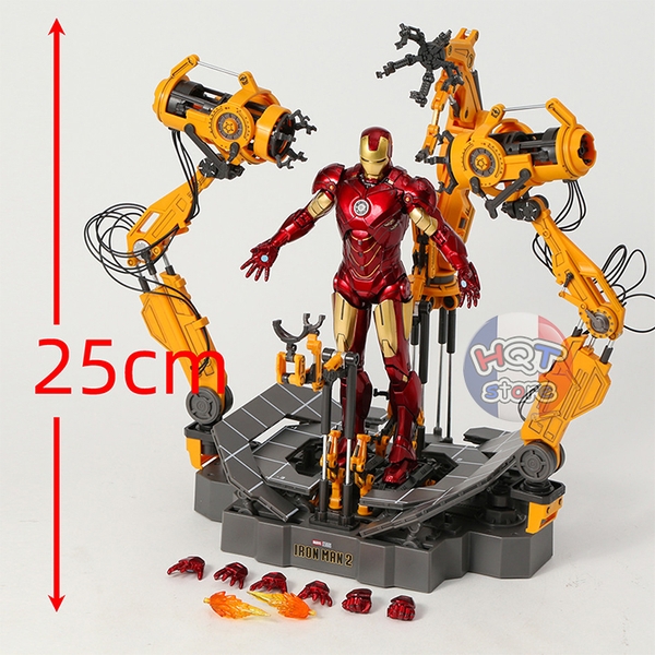 Mô hình iRon Man Mark IV Suit - Up Gantry ZD Toys tỉ lệ 1/10 (Mark 4)