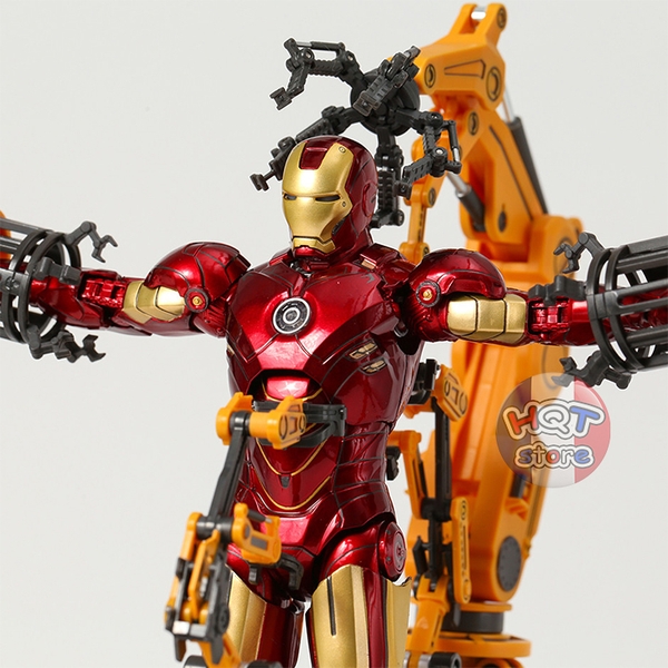 Mô hình iRon Man Mark IV Suit - Up Gantry ZD Toys tỉ lệ 1/10 (Mark 4)