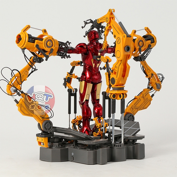 Mô hình iRon Man Mark IV Suit - Up Gantry ZD Toys tỉ lệ 1/10 (Mark 4)