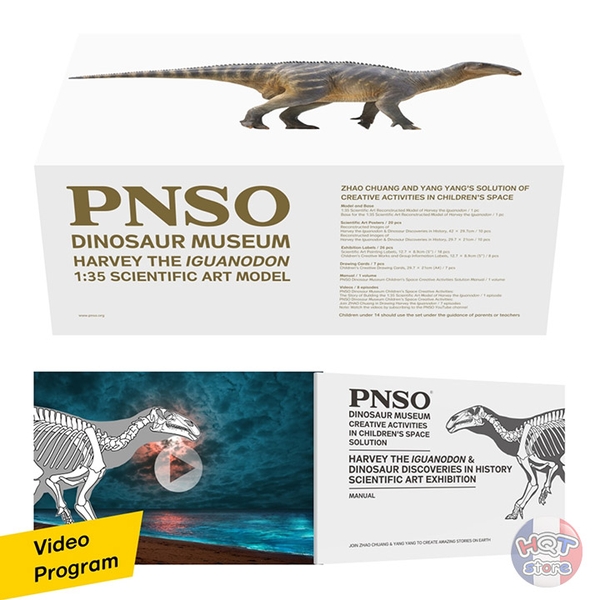 Mô hình khủng long Iguanodon Harvey PNSO tỉ lệ 1/35 chính hãng