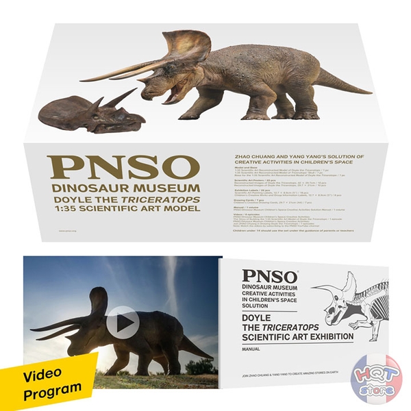 Mô hình khủng long Triceratops Doyle PNSO tỉ lệ 1/35 chính hãng