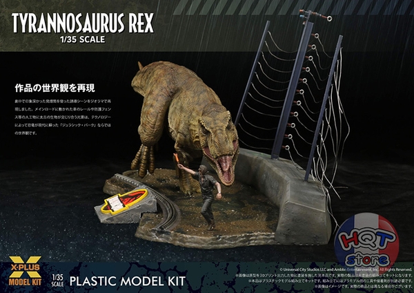 Mô hình lắp ráp khủng long T-Rex X-PLUS Tyrannosaurus Rex tỉ lệ 1/35