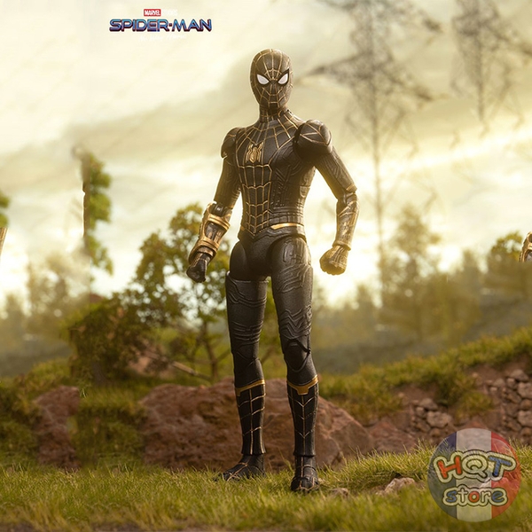 Mô hình Spider Man Black & Gold Suit No Way Home ZD Toys tỉ lệ 1/10