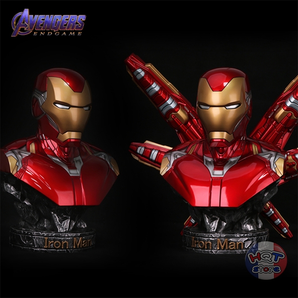 Mô hình tượng bán thân IRon Man Mark 85 Polystone tỉ lệ 1/2 36cm