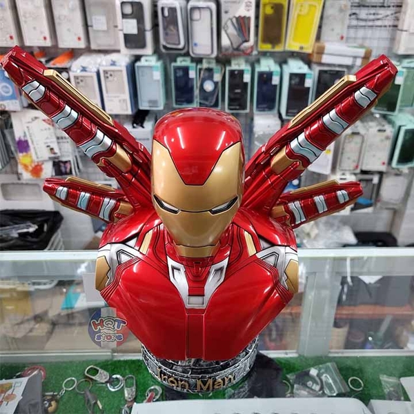 Mô hình tượng bán thân IRon Man Mark 85 Polystone tỉ lệ 1/2 36cm