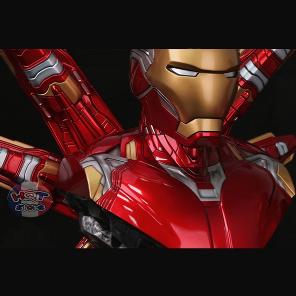 Mô hình tượng bán thân IRon Man Mark 85 Polystone tỉ lệ 1/2 36cm