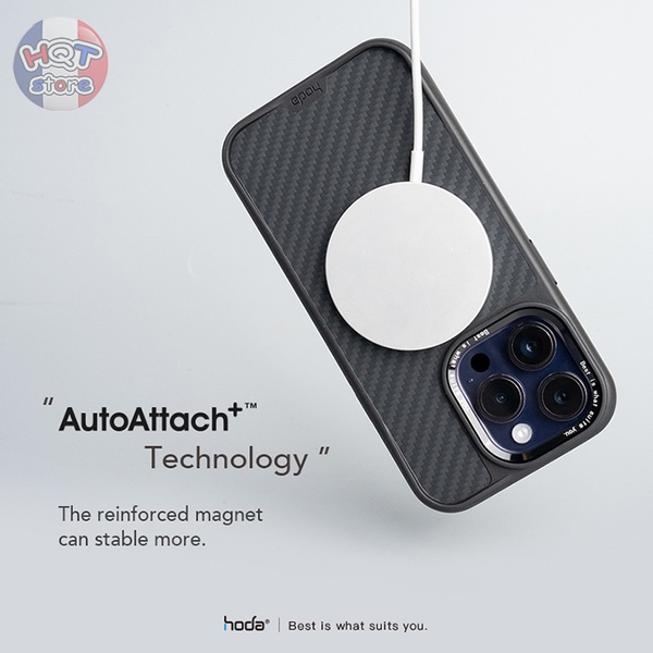 Ốp lưng sợi Carbon Kevlar Hoda Diverse Case iPhone 15 Pro Max / 15 Pro